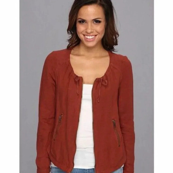 NEW Lucky Brand Henna Linen Jacket Size Small - Picture 8 of 8